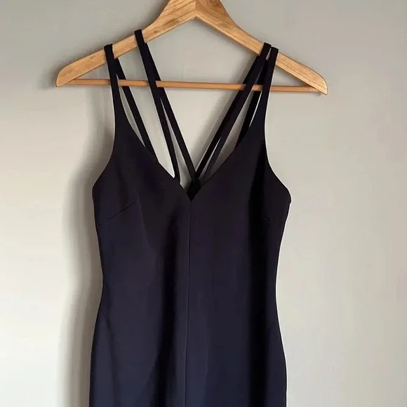 Likely Leslie Strappy V-Neck Front-Slit Gown - Picture 3 of 10